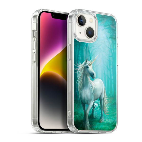 Anne Stokes Mythical Creatures Forest Unicorn Soft Gel Case for Apple iPhone 14
