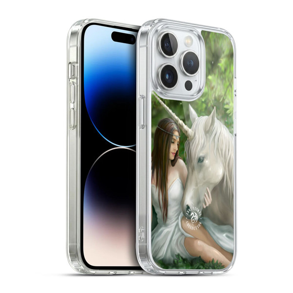 Anne Stokes Mythical Creatures Pure Heart Soft Gel Case for Apple iPhone 14 Pro & MagSafe
