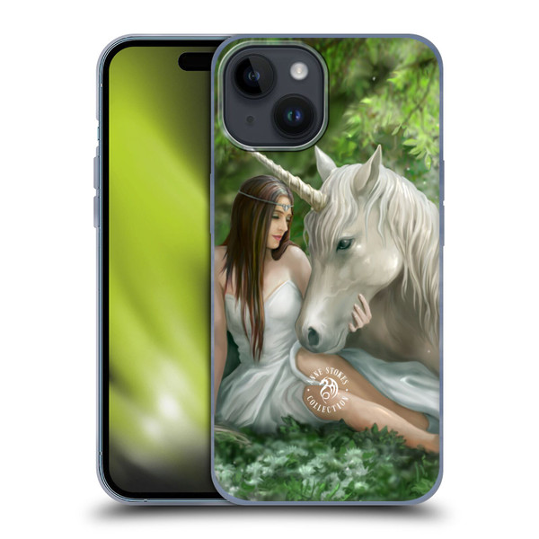 Anne Stokes Mythical Creatures Pure Heart Soft Gel Case for Apple iPhone 15