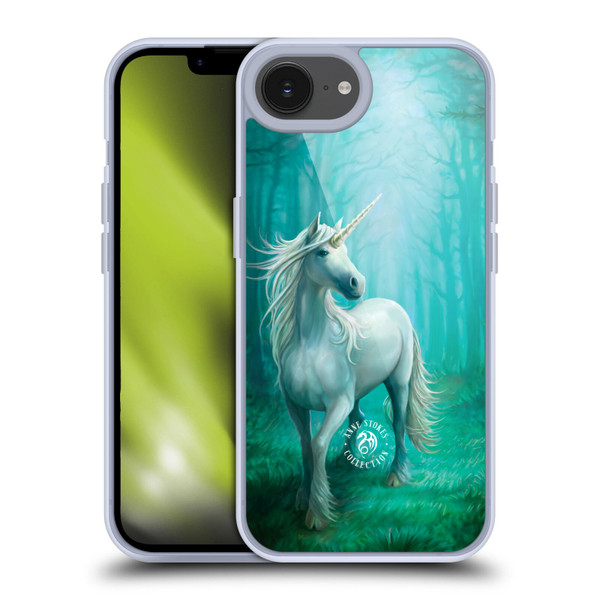 Anne Stokes Mythical Creatures Forest Unicorn Soft Gel Case for Apple iPhone 16e
