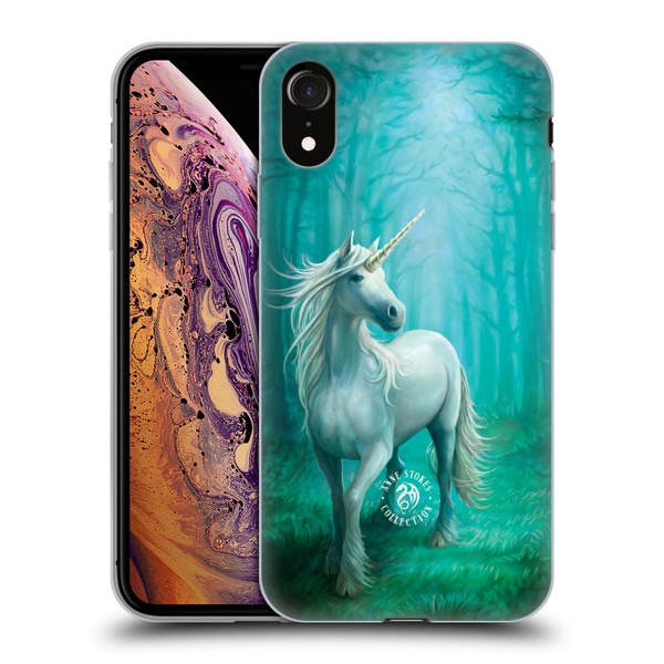 Anne Stokes Mythical Creatures Forest Unicorn Soft Gel Case for Apple iPhone XR