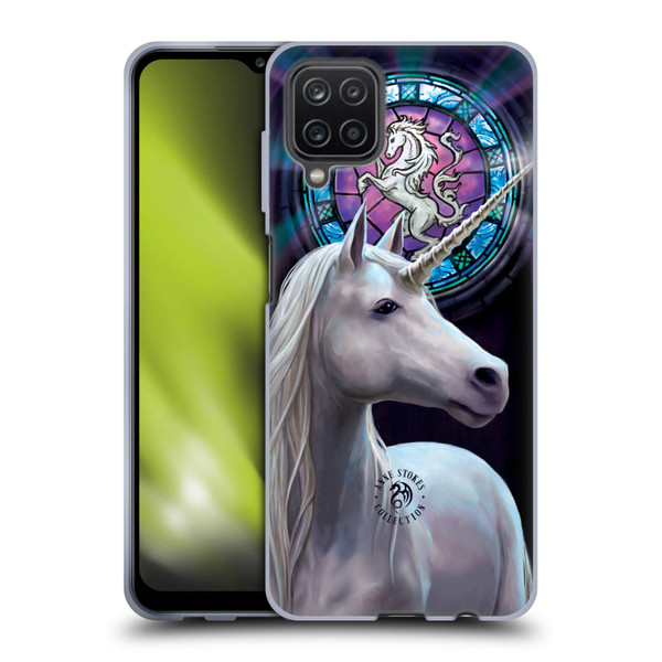 Anne Stokes Mythical Creatures Enlightenment Soft Gel Case for Samsung Galaxy A12 (2020)