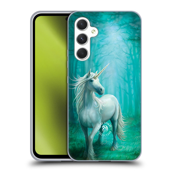 Anne Stokes Mythical Creatures Forest Unicorn Soft Gel Case for Samsung Galaxy A54 5G