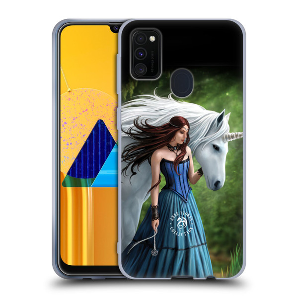 Anne Stokes Mythical Creatures Enchanted Fool Soft Gel Case for Samsung Galaxy M30s (2019)/M21 (2020)