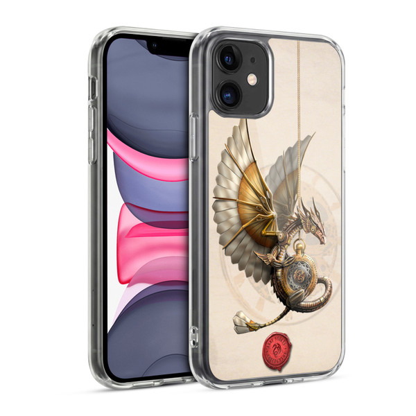 Anne Stokes Steampunk Clockwork Dragon Soft Gel Case for Apple iPhone 11