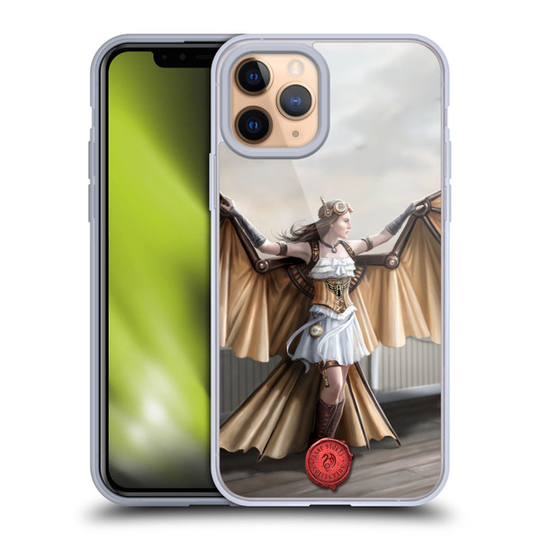 Anne Stokes Steampunk Aviator Soft Gel Case for Apple iPhone 11 Pro
