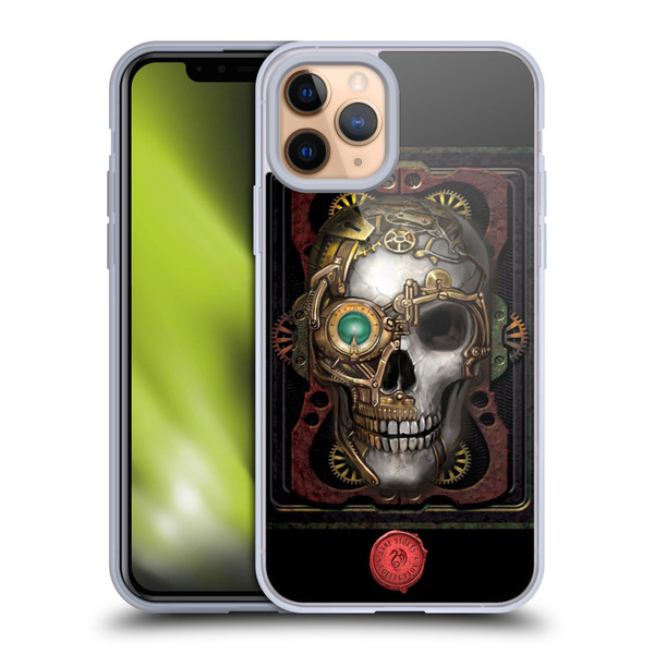 Anne Stokes Steampunk Skull Soft Gel Case for Apple iPhone 11 Pro