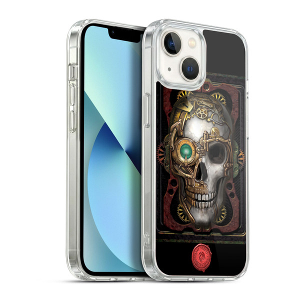 Anne Stokes Steampunk Skull Soft Gel Case for Apple iPhone 13