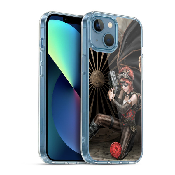 Anne Stokes Steampunk Assassin Soft Gel Case for Apple iPhone 13 Mini & MagSafe