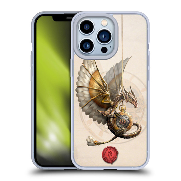 Anne Stokes Steampunk Clockwork Dragon Soft Gel Case for Apple iPhone 13 Pro