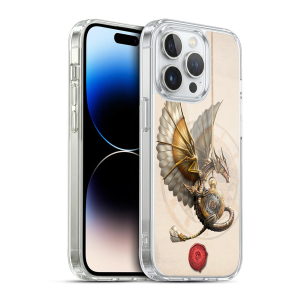 Anne Stokes Steampunk Clockwork Dragon Soft Gel Case for Apple iPhone 13 Pro & MagSafe