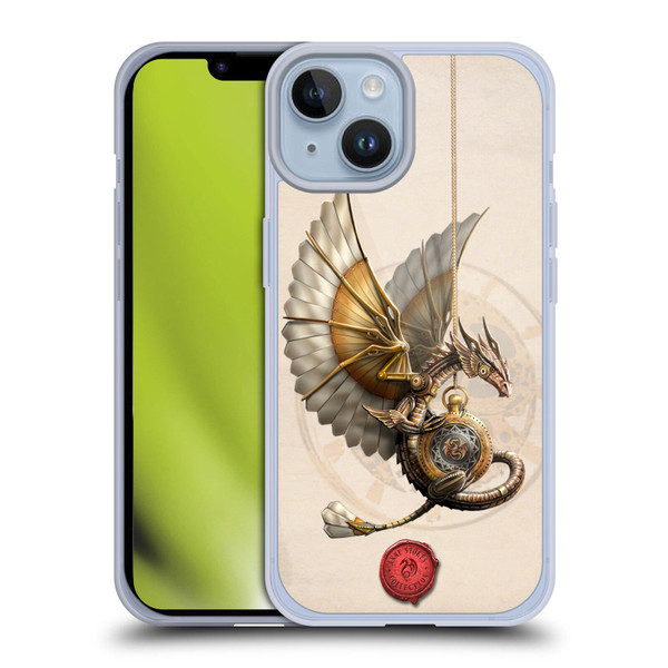 Anne Stokes Steampunk Clockwork Dragon Soft Gel Case for Apple iPhone 14