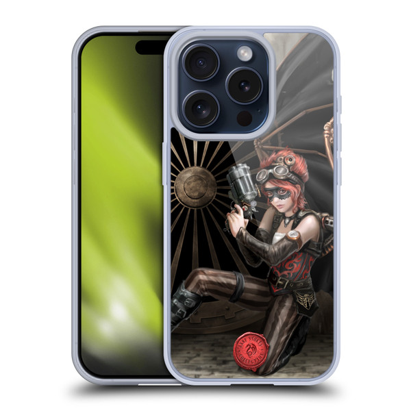Anne Stokes Steampunk Assassin Soft Gel Case for Apple iPhone 15 Pro