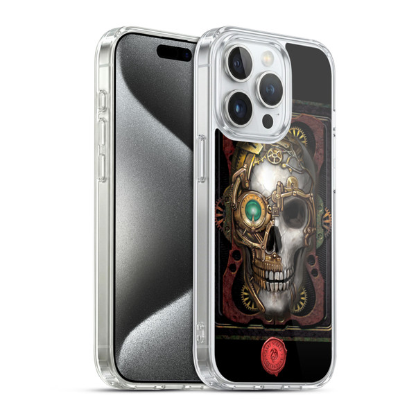 Anne Stokes Steampunk Skull Soft Gel Case for Apple iPhone 15 Pro & MagSafe