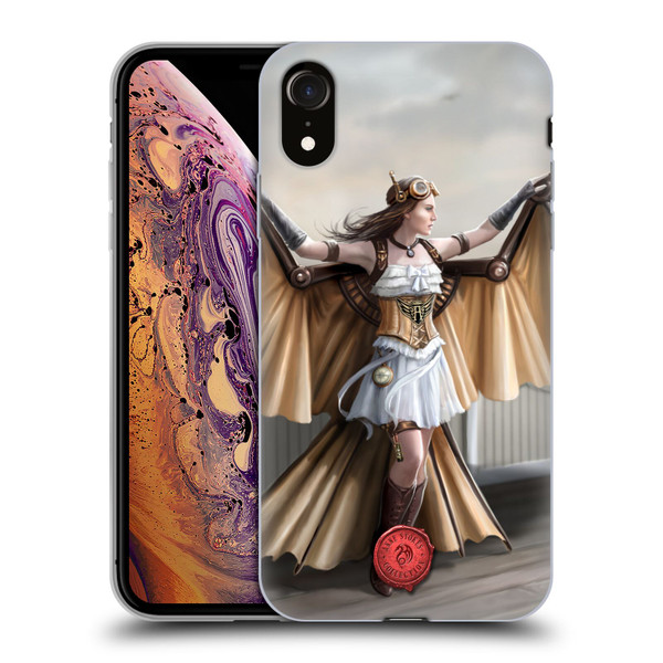 Anne Stokes Steampunk Aviator Soft Gel Case for Apple iPhone XR