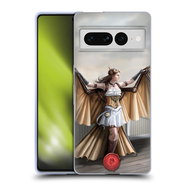 Anne Stokes Steampunk Aviator Soft Gel Case for Google Pixel 7 Pro