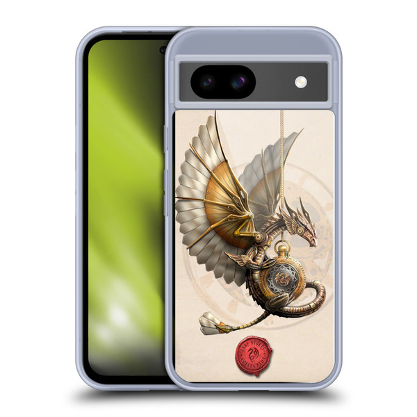 Anne Stokes Steampunk Clockwork Dragon Soft Gel Case for Google Pixel 8a