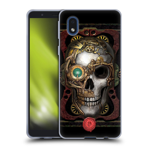 Anne Stokes Steampunk Skull Soft Gel Case for Samsung Galaxy A01 Core (2020)