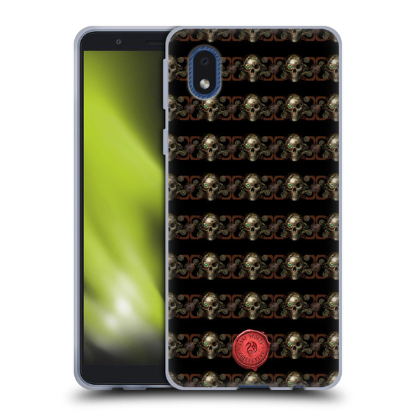 Anne Stokes Steampunk Skull Pattern Soft Gel Case for Samsung Galaxy A01 Core (2020)