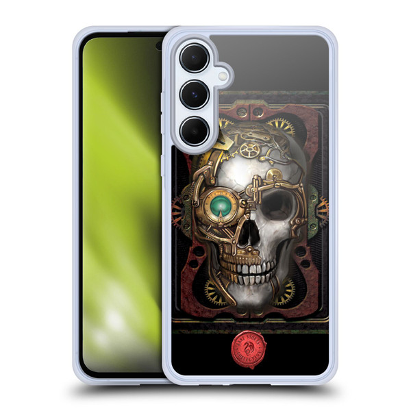 Anne Stokes Steampunk Skull Soft Gel Case for Samsung Galaxy A55 5G