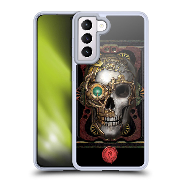 Anne Stokes Steampunk Skull Soft Gel Case for Samsung Galaxy S21 5G