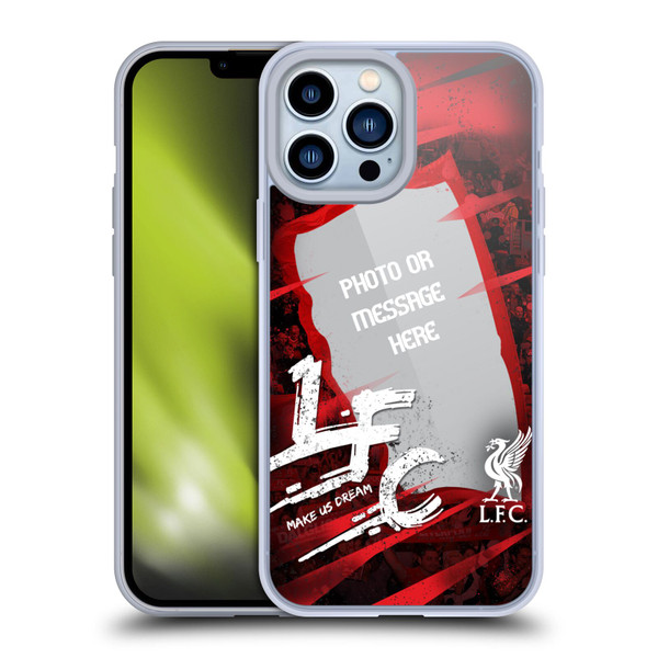 Custom Customised Personalised Liverpool Football Club Liverpool Fc Make Us Dream Banner Soft Gel Case for Apple iPhone 13 Pro Max