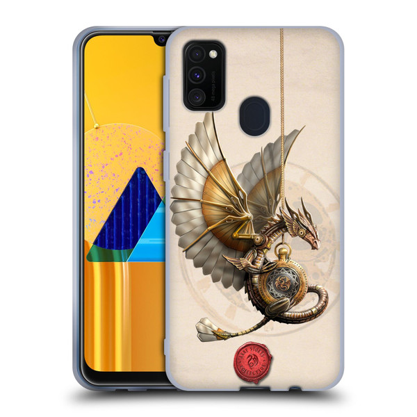 Anne Stokes Steampunk Clockwork Dragon Soft Gel Case for Samsung Galaxy M30s (2019)/M21 (2020)