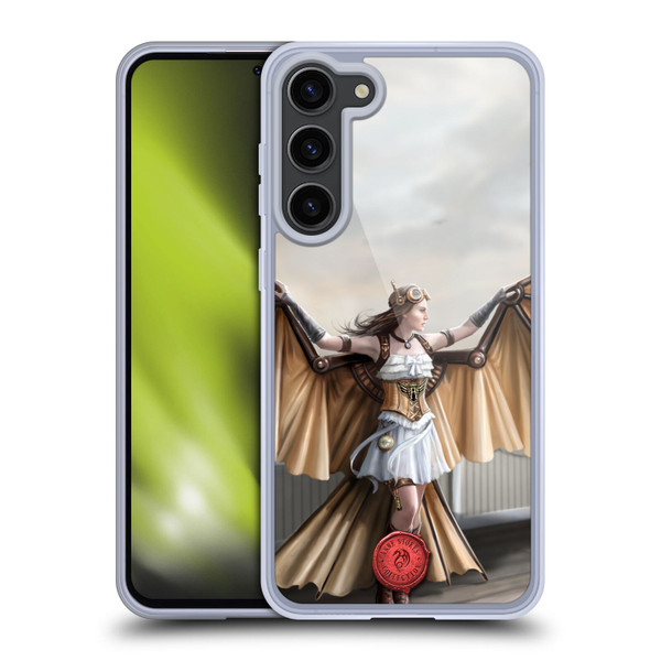Anne Stokes Steampunk Aviator Soft Gel Case for Samsung Galaxy S23+ 5G