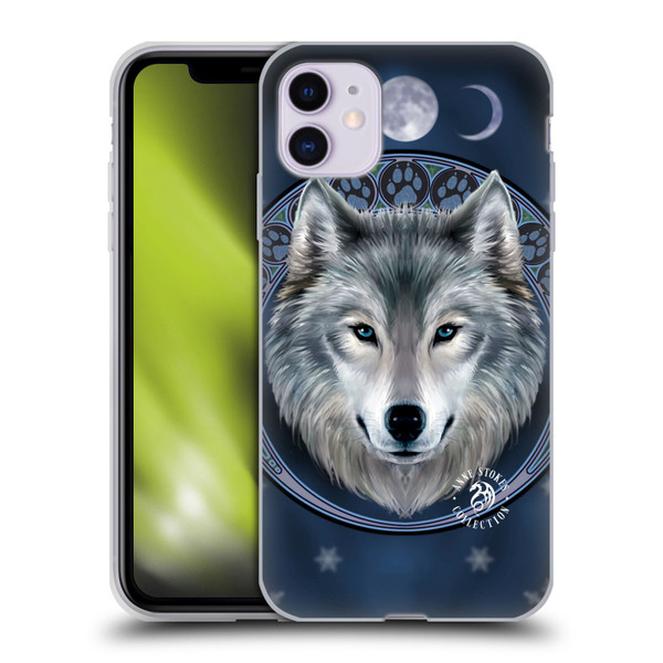 Anne Stokes Wolves Lunar Soft Gel Case for Apple iPhone 11