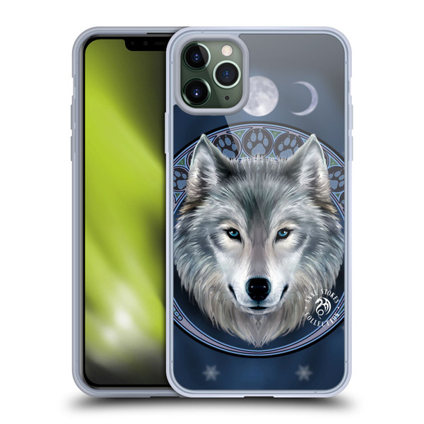 Anne Stokes Wolves Lunar Soft Gel Case for Apple iPhone 11 Pro Max