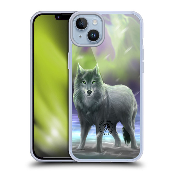Anne Stokes Wolves Aura Soft Gel Case for Apple iPhone 14 Plus