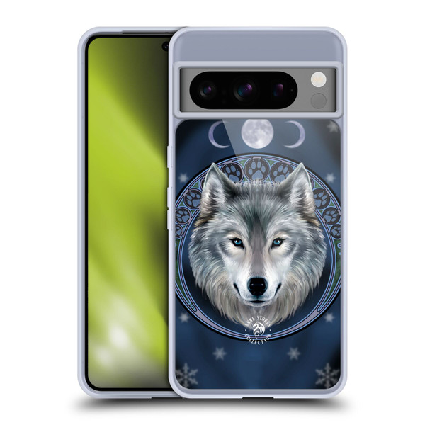 Anne Stokes Wolves Lunar Soft Gel Case for Google Pixel 8 Pro