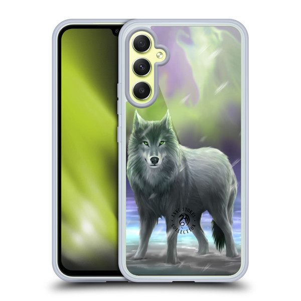 Anne Stokes Wolves Aura Soft Gel Case for Samsung Galaxy A34 5G