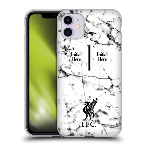 Custom Customised Personalised Liverpool Football Club Logo 1 Liver Bird Marble Soft Gel Case for Apple iPhone 11
