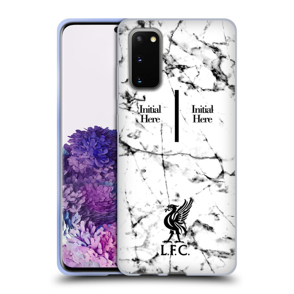 Custom Customised Personalised Liverpool Football Club Logo 1 Liver Bird Marble Soft Gel Case for Samsung Galaxy S20 / S20 5G