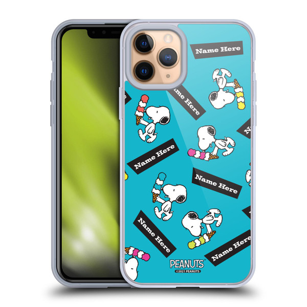 Custom Customised Personalised Peanuts Art Snoopy Soft Gel Case for Apple iPhone 11 Pro