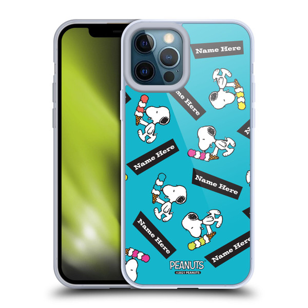 Custom Customised Personalised Peanuts Art Snoopy Soft Gel Case for Apple iPhone 12 Pro Max