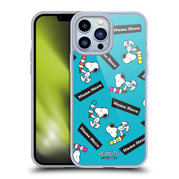Custom Customised Personalised Peanuts Art Snoopy Soft Gel Case for Apple iPhone 13 Pro Max