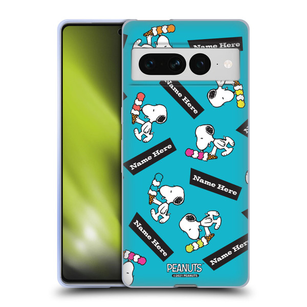 Custom Customised Personalised Peanuts Art Snoopy Soft Gel Case for Google Pixel 7 Pro