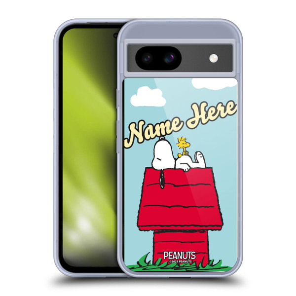 Custom Customised Personalised Peanuts Art Snoopy & Woodstock Soft Gel Case for Google Pixel 8a