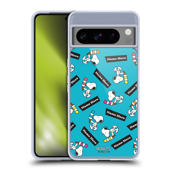 Custom Customised Personalised Peanuts Art Snoopy Soft Gel Case for Google Pixel 8 Pro