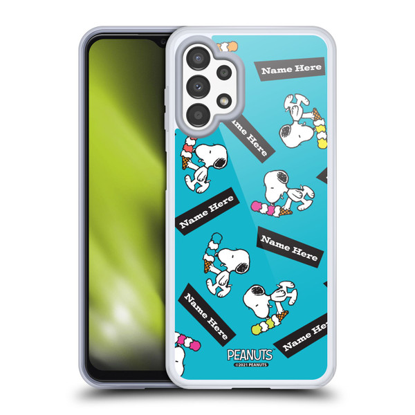 Custom Customised Personalised Peanuts Art Snoopy Soft Gel Case for Samsung Galaxy A13 (2022)