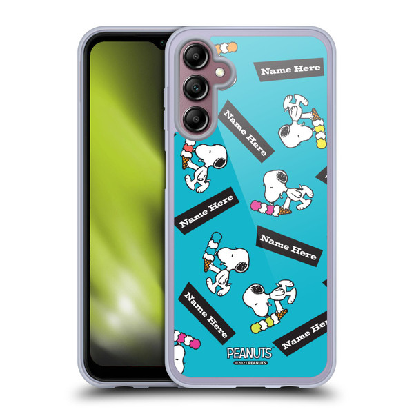 Custom Customised Personalised Peanuts Art Snoopy Soft Gel Case for Samsung Galaxy A14 5G
