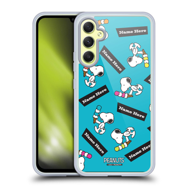 Custom Customised Personalised Peanuts Art Snoopy Soft Gel Case for Samsung Galaxy A34 5G