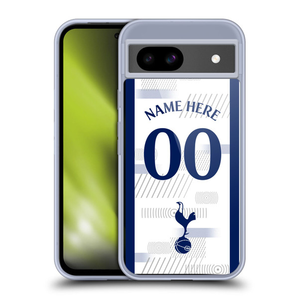 Custom Customised Personalised Tottenham Hotspur F.C. 2023/24 Badge White Soft Gel Case for Google Pixel 8a