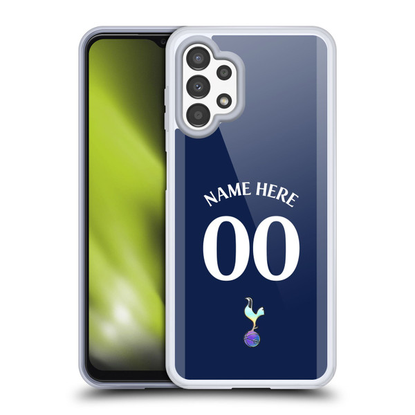 Custom Customised Personalised Tottenham Hotspur F.C. 2023/24 Badge Dark Blue and Purple Soft Gel Case for Samsung Galaxy A13 (2022)
