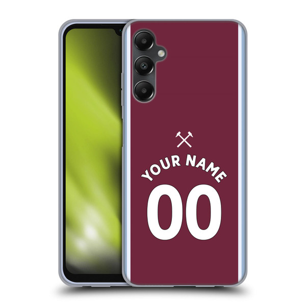 Custom Customised Personalised West Ham United FC 2021/22 Kit Home Soft Gel Case for Samsung Galaxy A05s