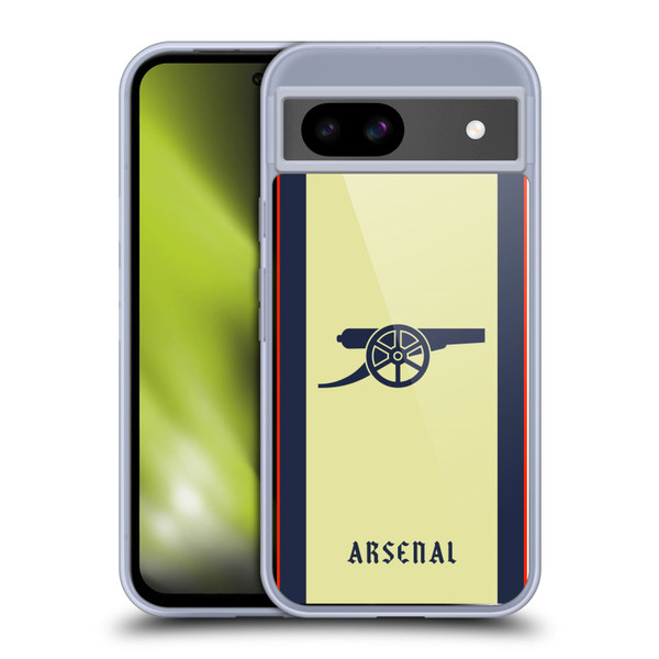 Arsenal FC 2021/22 Crest Kit Away Soft Gel Case for Google Pixel 8a