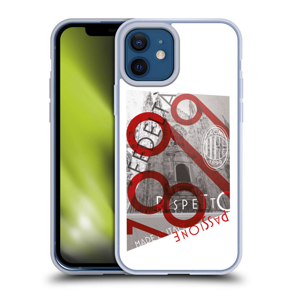 AC Milan Adults Passion Soft Gel Case for Apple iPhone 12 / iPhone 12 Pro