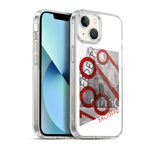 AC Milan Adults Passion Soft Gel Case for Apple iPhone 13